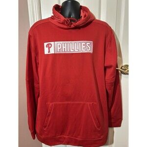 Philadelphia Phillies Hoodie Mens XL Red Sweatshirt MLB Genuine Merchandise